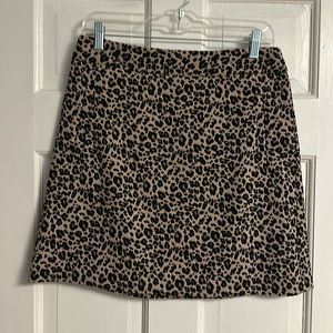 LOFT ANIMAL PRINT SKIRT